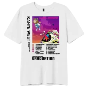 Kanye West Graduation White Shirt