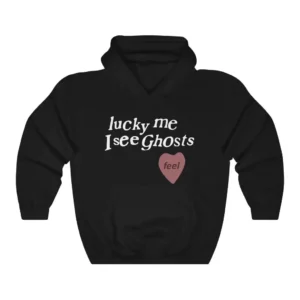 Lucky Me I See Ghosts Black Hoodie